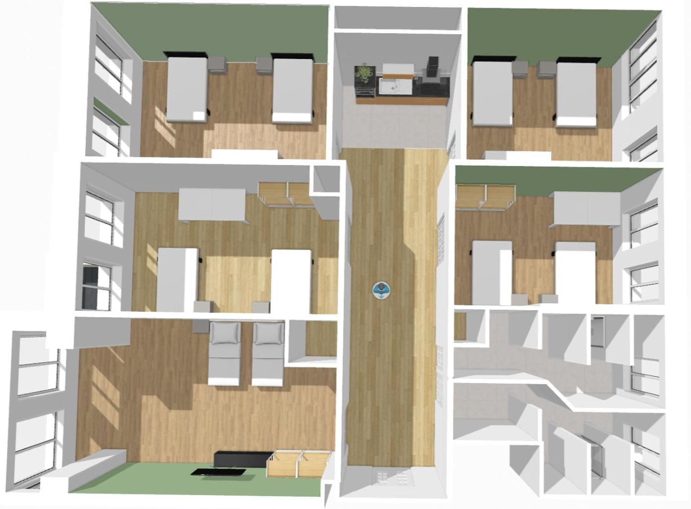 Monteurdreams-de Zentrale, Grosse 5z Wohnung, 2 Baeder, Kueche * Leipzig